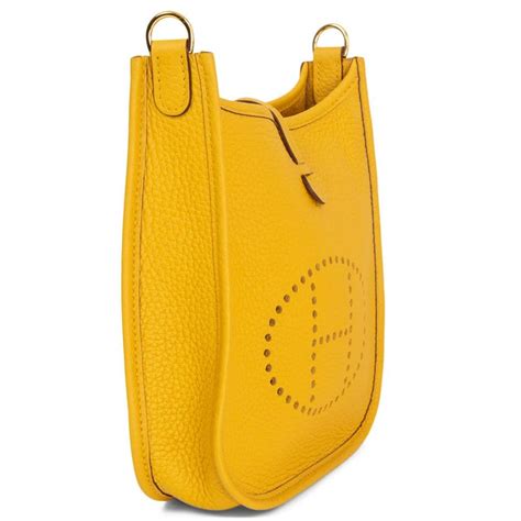 hermes ambre bag|HERMES Taurillon Clemence Evelyne TPM Jaune Ambre.